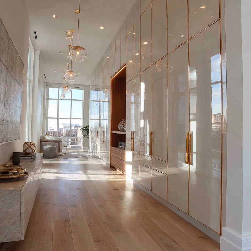 Garde-robe d'appartement de plain-pied